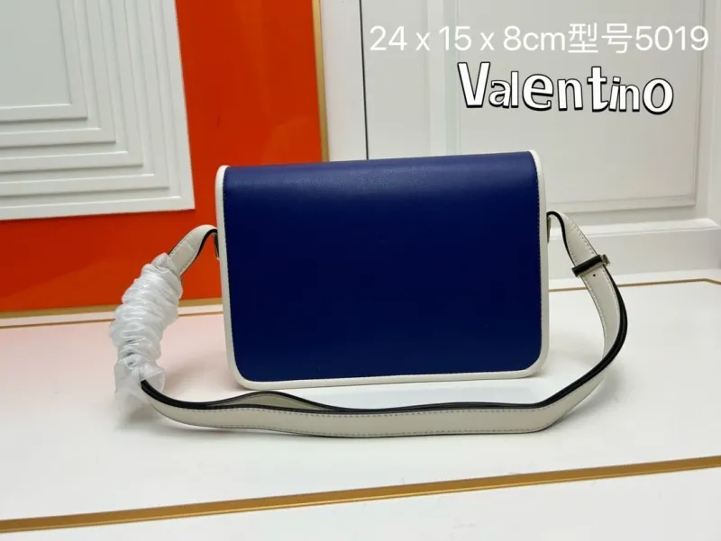 Alternative view of Valentino Blue White Crossbody Bag Model 5019 24x15x8cm