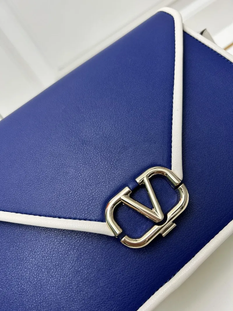 Valentino Blue White Crossbody Bag Model 5019 24x15x8cm - Image 4