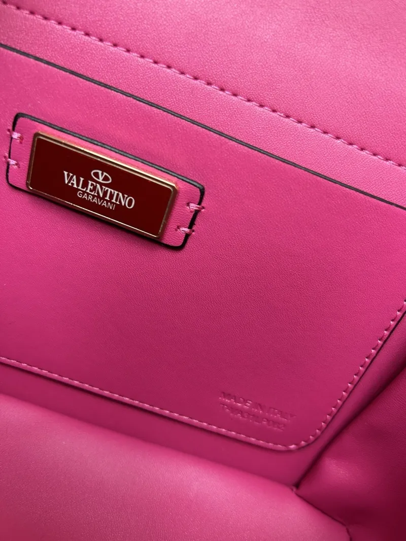 Valentino Metallic Fuchsia Satchel Bag 24x15x8cm Model 5019 - Image 9