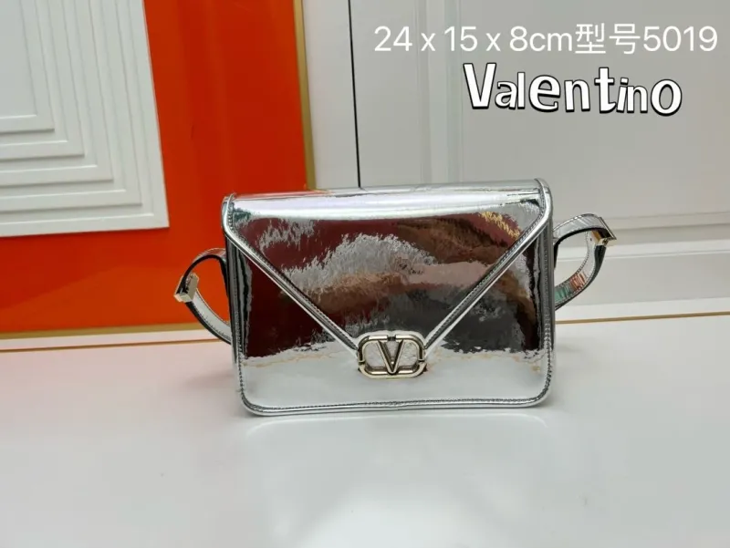 Valentino Silver Satchel Bag Model 5019