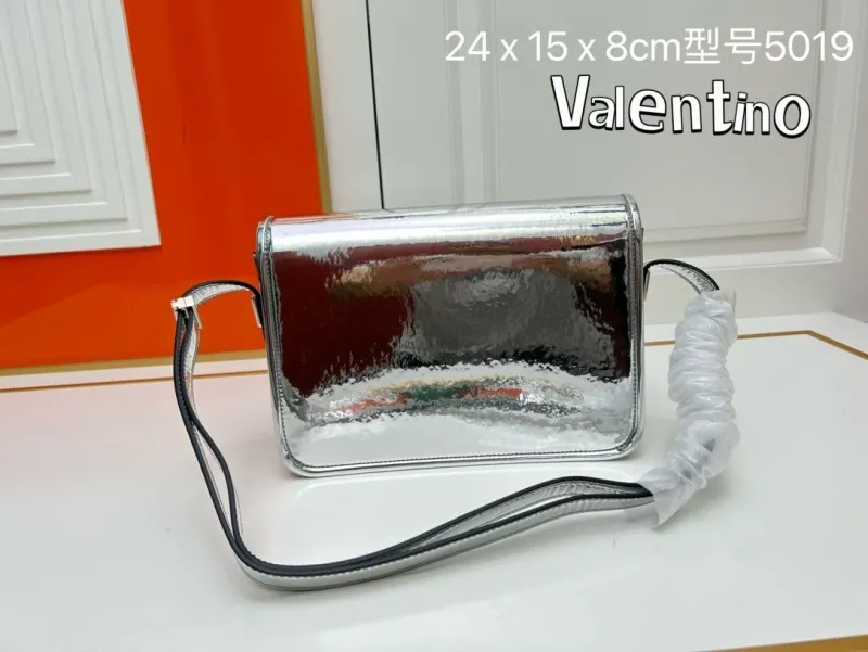 Alternative view of Valentino Silver Satchel Bag Model 5019