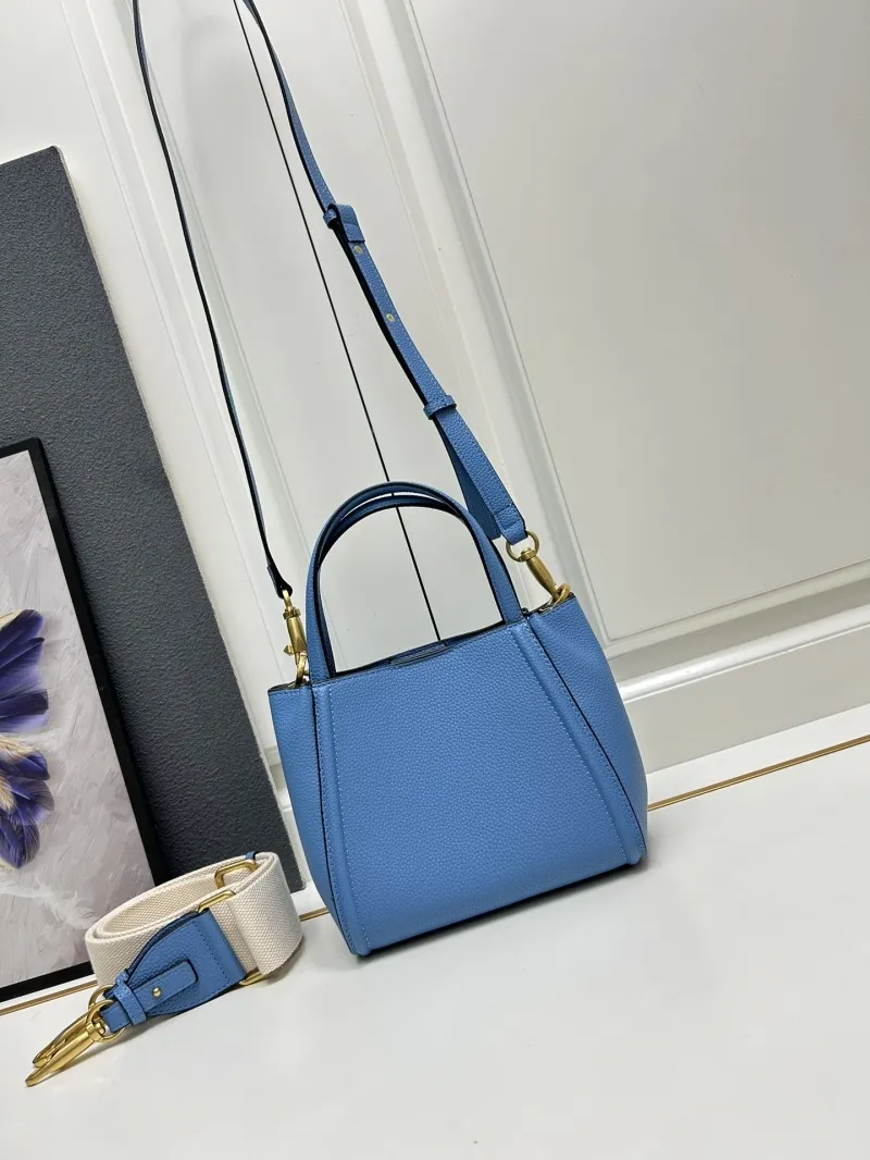 Valentino Blue Small Leather Satchel Bag 5041 - Image 3