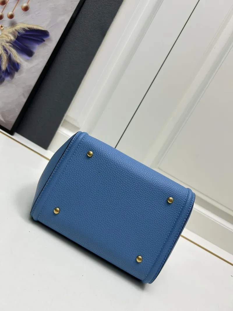 Valentino Blue Small Leather Satchel Bag 5041 - Image 8