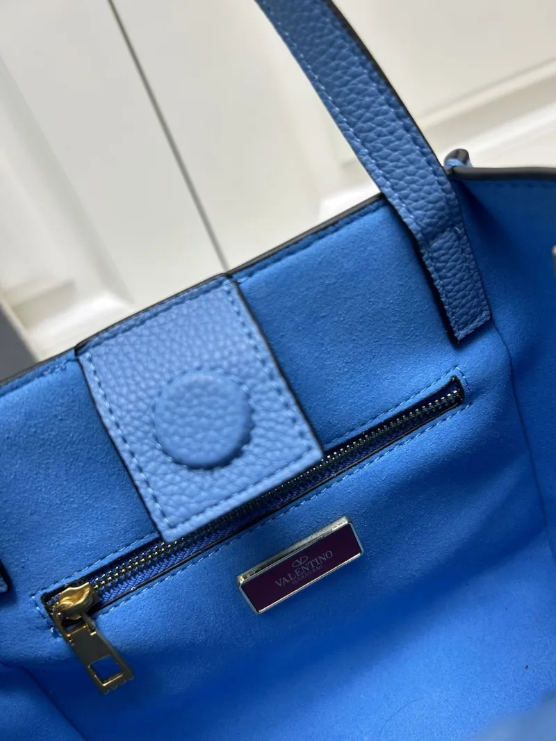 Valentino Blue Small Leather Satchel Bag 5041 - Image 10