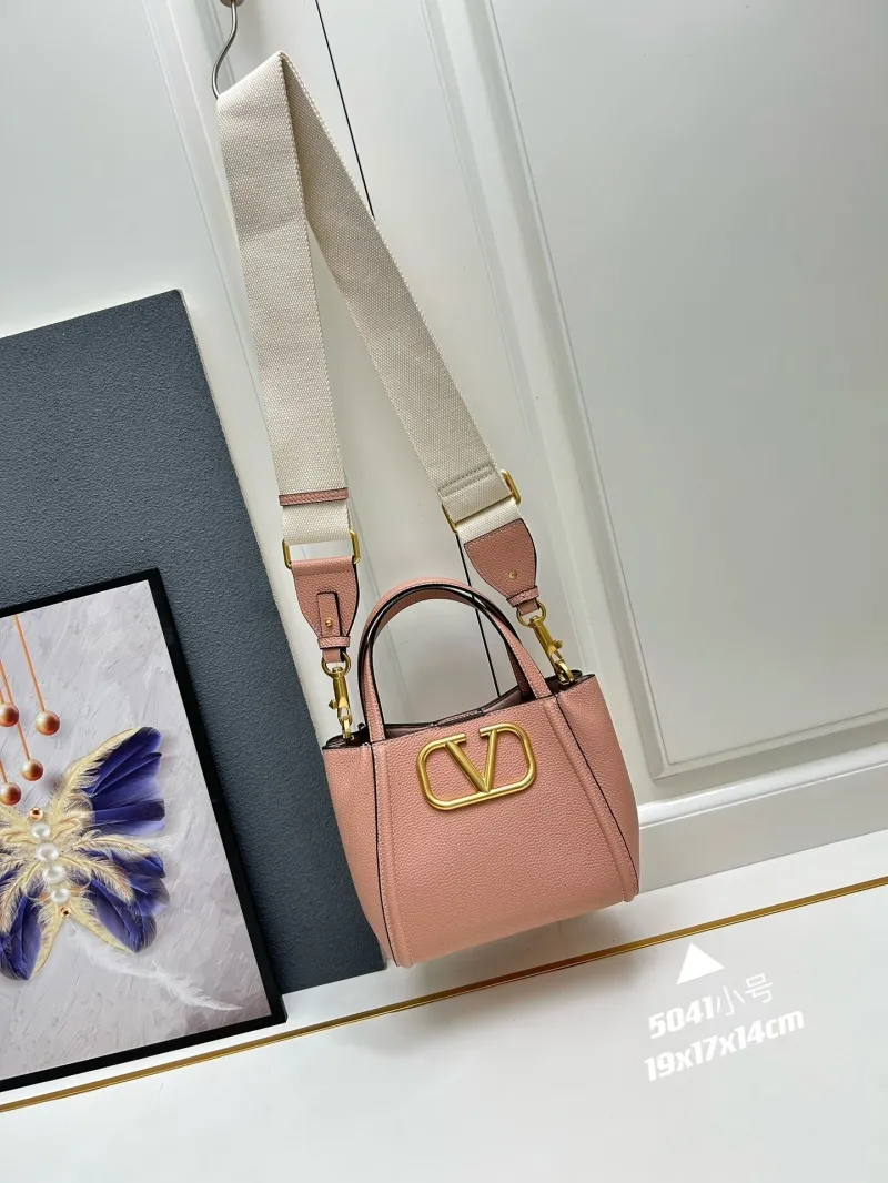 Valentino Small Pink Satchel Bag 5041 - Image 3
