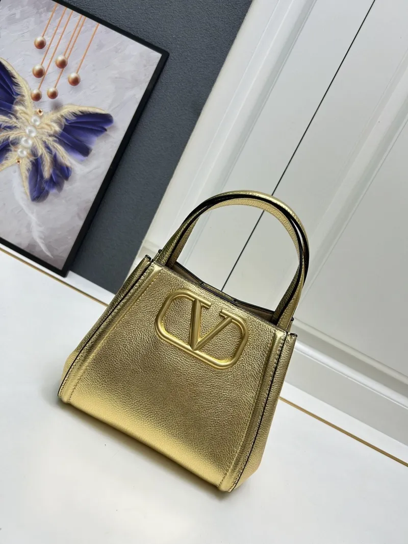 Alternative view of Valentino Gold Small Satchel Crossbody Bag 5041