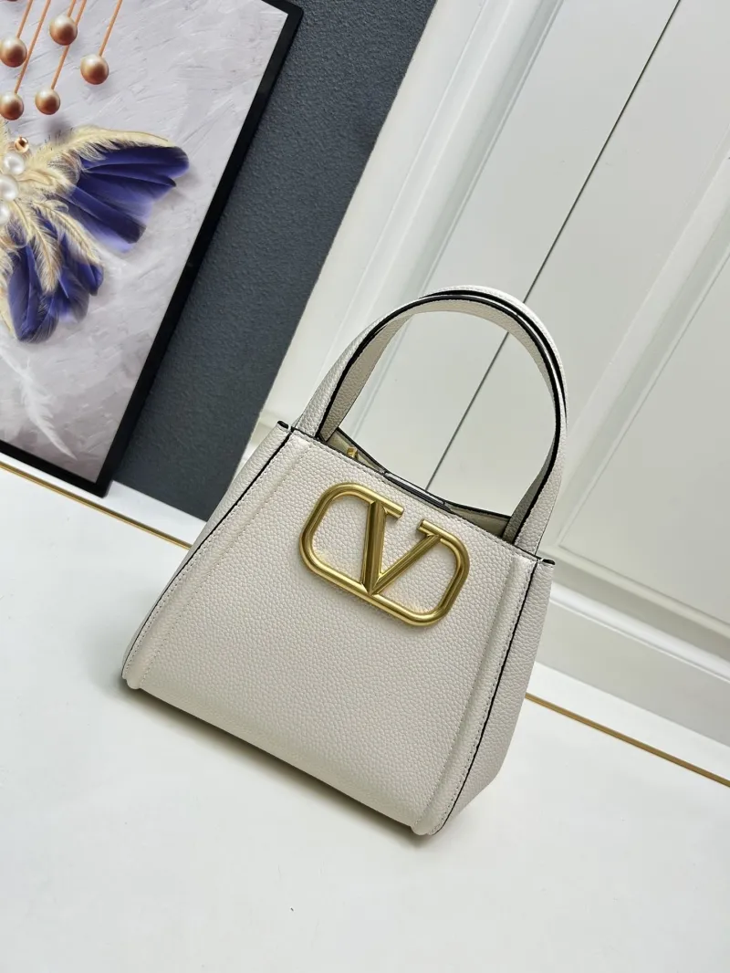 Alternative view of Valentino Small Cream Leather Satchel Bag