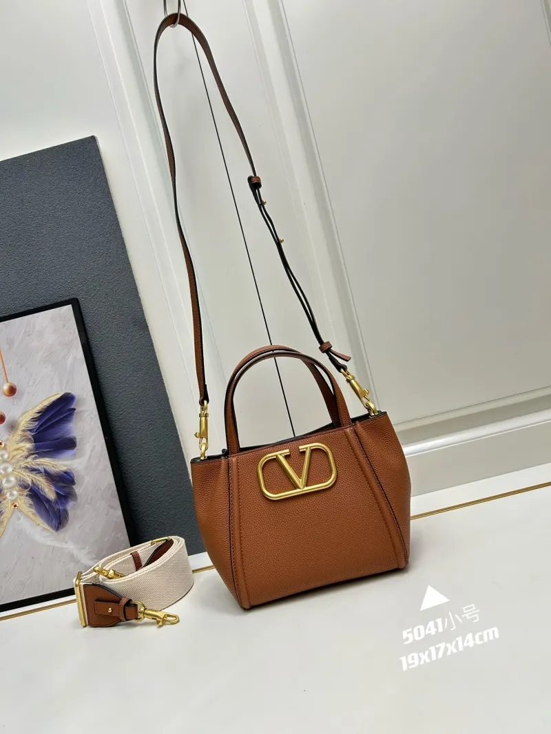 Valentino Small Leather Satchel Bag Model 5041 - Image 4