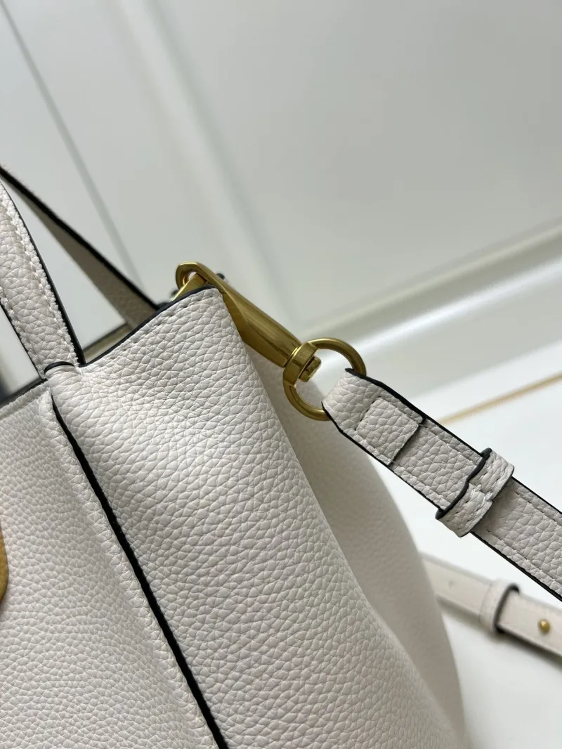 Valentino Cream White Leather Satchel Bag Model 5041 Large - Image 5