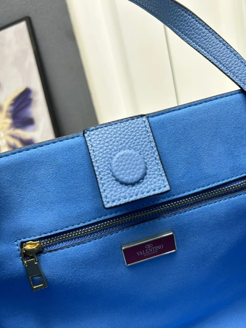 Valentino Blue 5041 Large Satchel Bag - Image 8