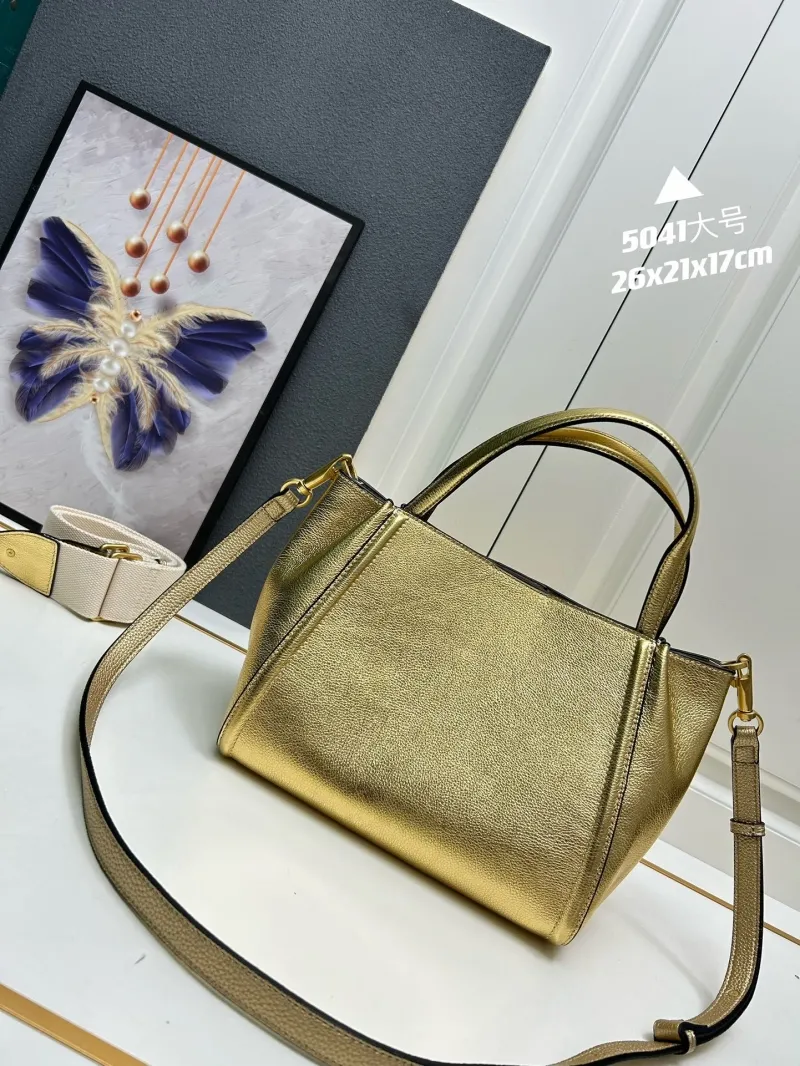 Alternative view of Valentino Gold 5041 Large Satchel Bag