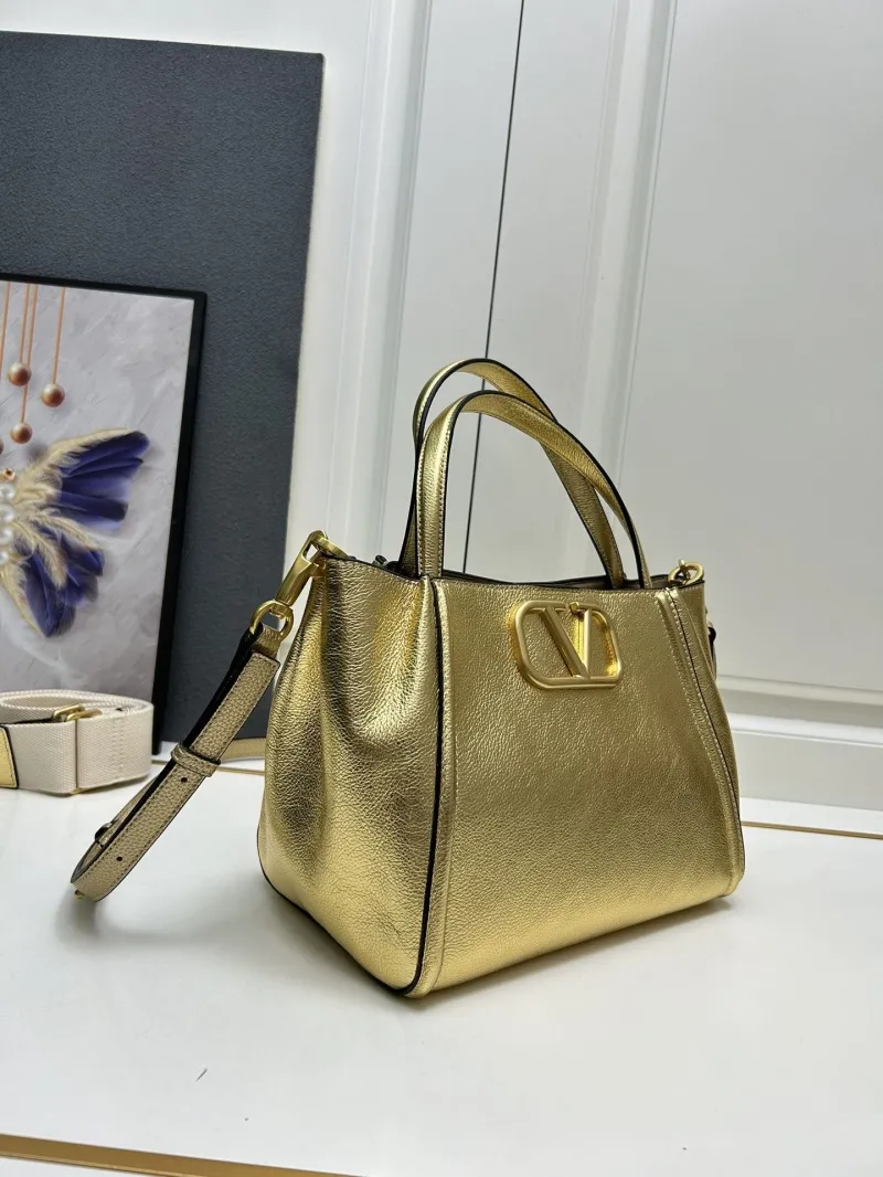Valentino Gold 5041 Large Satchel Bag - Image 3