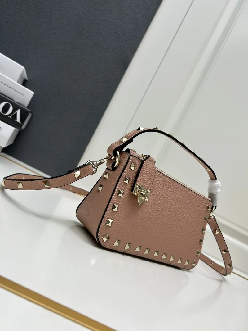 Alternative view of Valentino Pink Rockstud Satchel Bag 9881