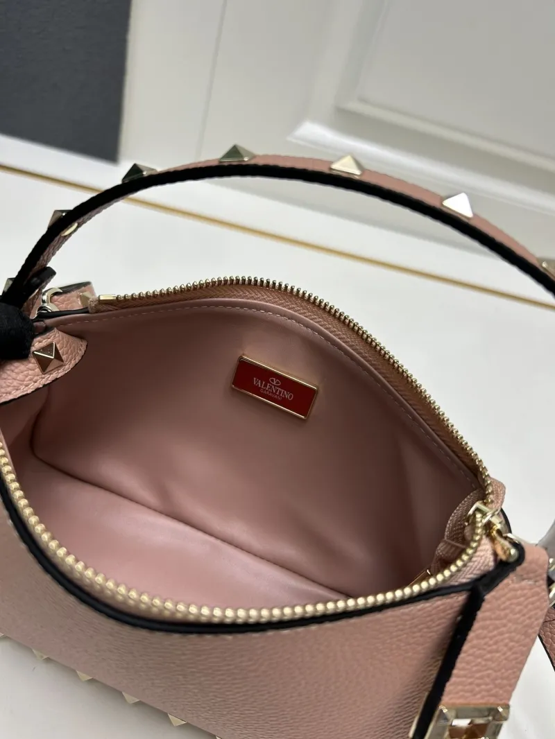 Valentino Pink Rockstud Satchel Bag 9881 - Image 7