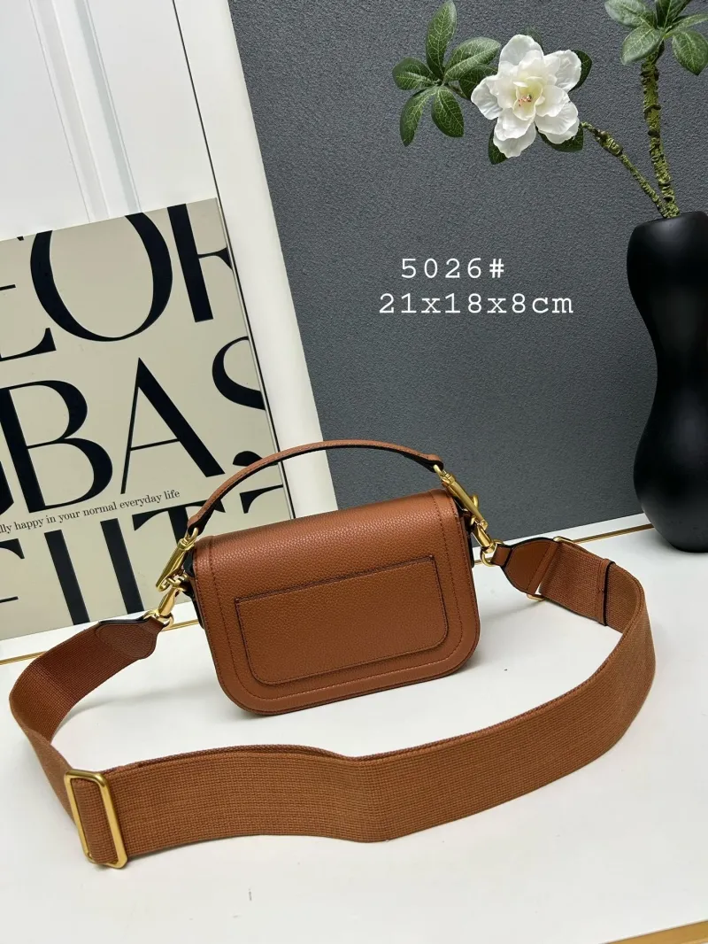 Alternative view of Valentino Brown Leather Crossbody Satchel Bag 5026