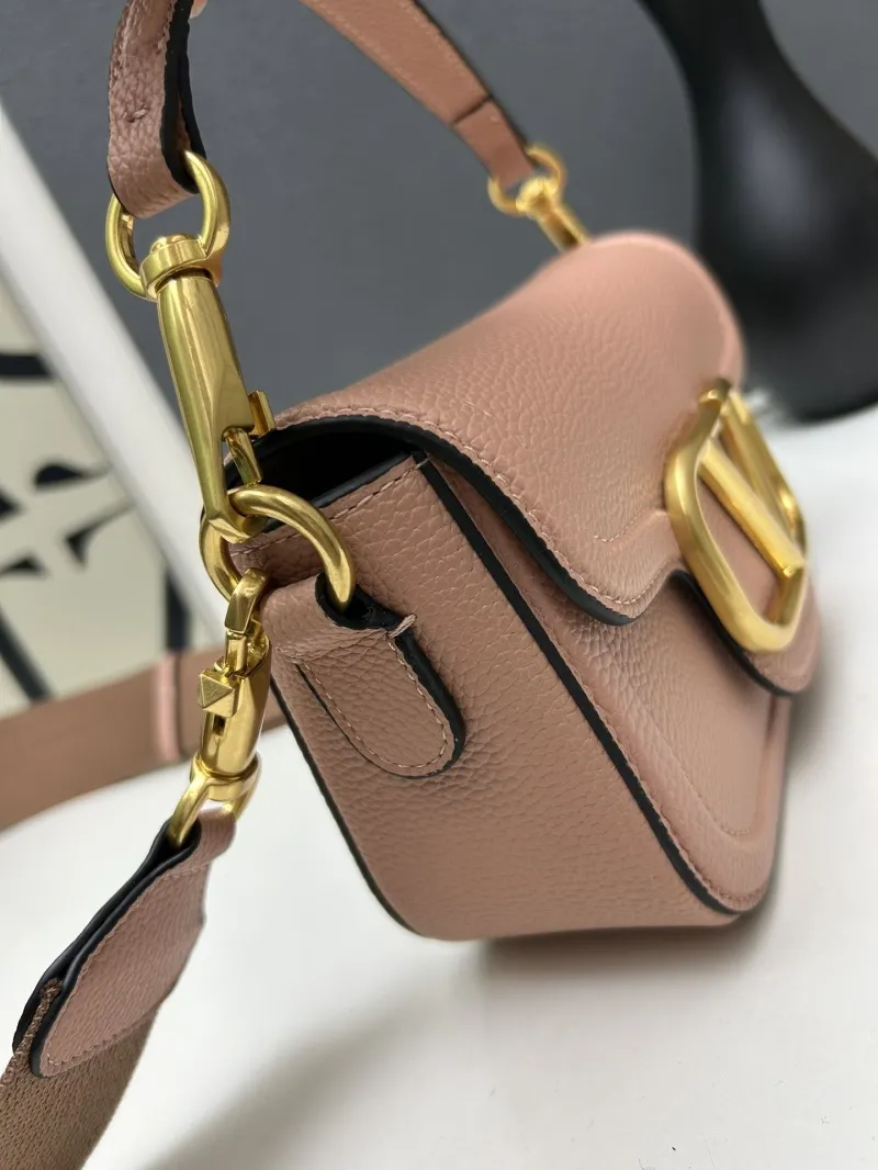 Valentino Pink Leather Satchel Bag 5026 - Image 4