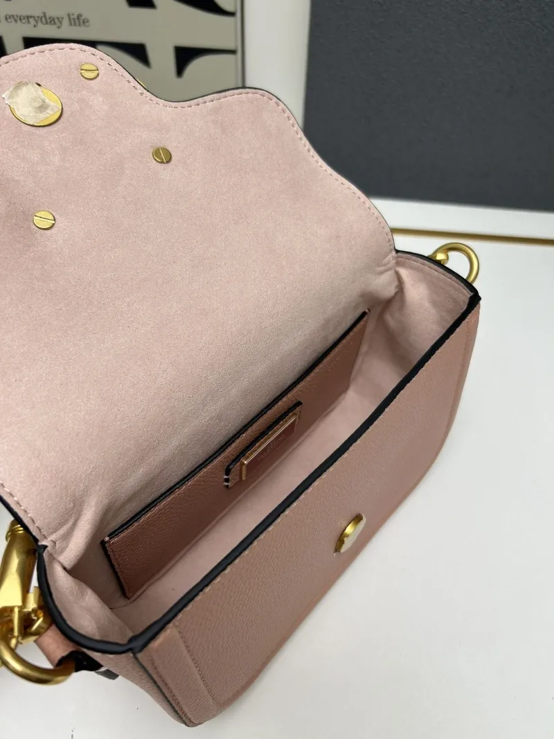 Valentino Pink Leather Satchel Bag 5026 - Image 8