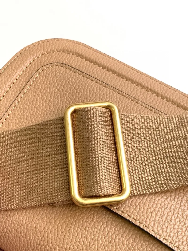 Valentino Tan Leather Satchel Bag 5026 - Image 7
