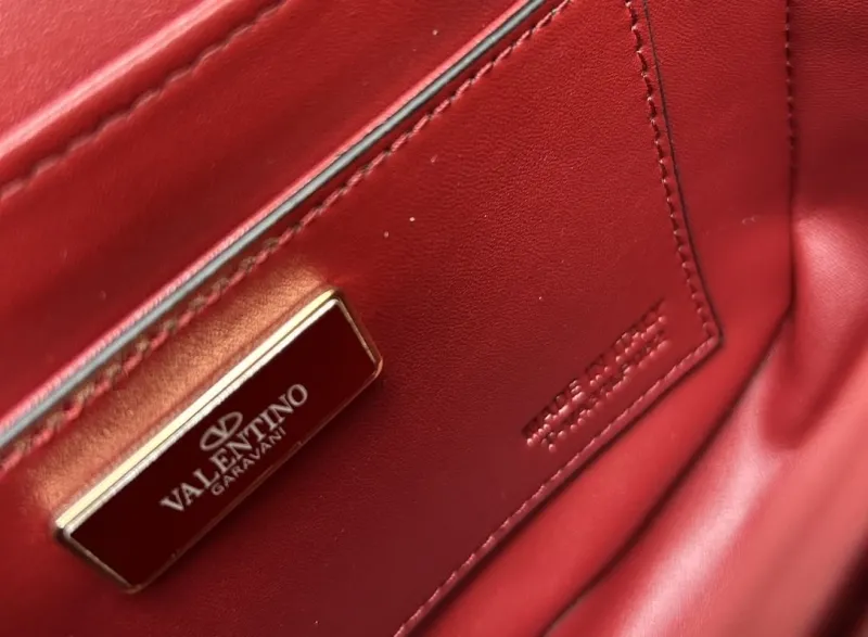 Valentino Burgundy Crossbody Saddle Bag 9870 - Image 9