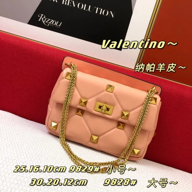 Valentino Pink Nappa Leather Small Satchel Bag 9829