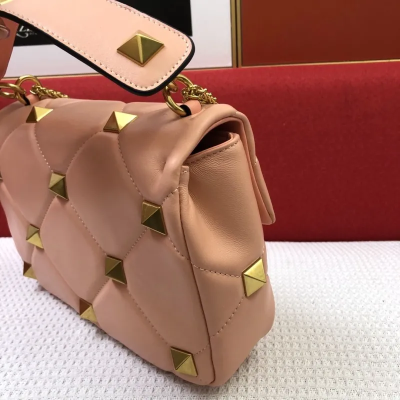 Valentino Pink Nappa Leather Small Satchel Bag 9829 - Image 5