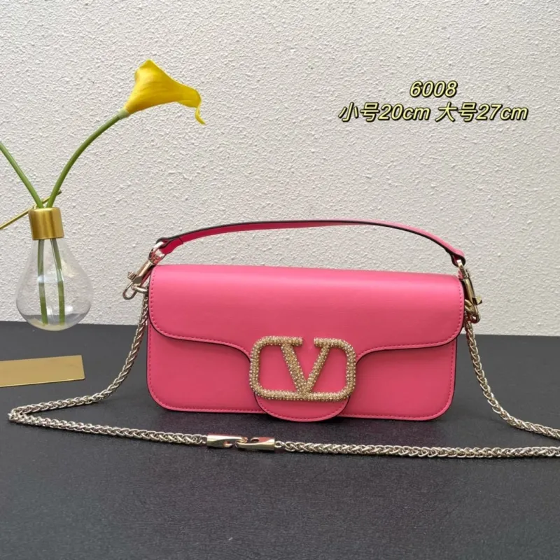 Valentino Pink Satchel Bag 6008 Small 20cm Large 27cm