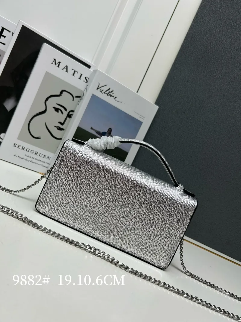 Alternative view of Valentino Silver Chain Satchel Bag 9882