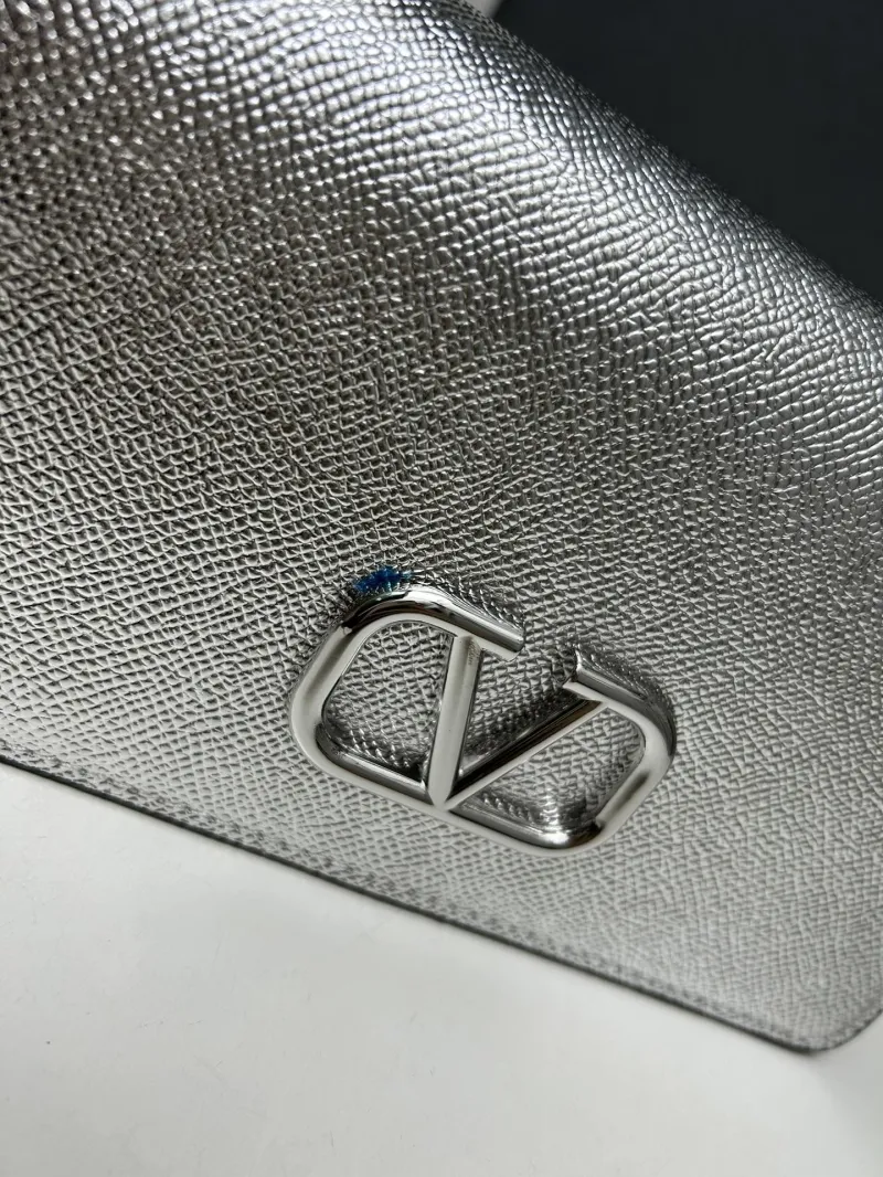 Valentino Silver Chain Satchel Bag 9882 - Image 5