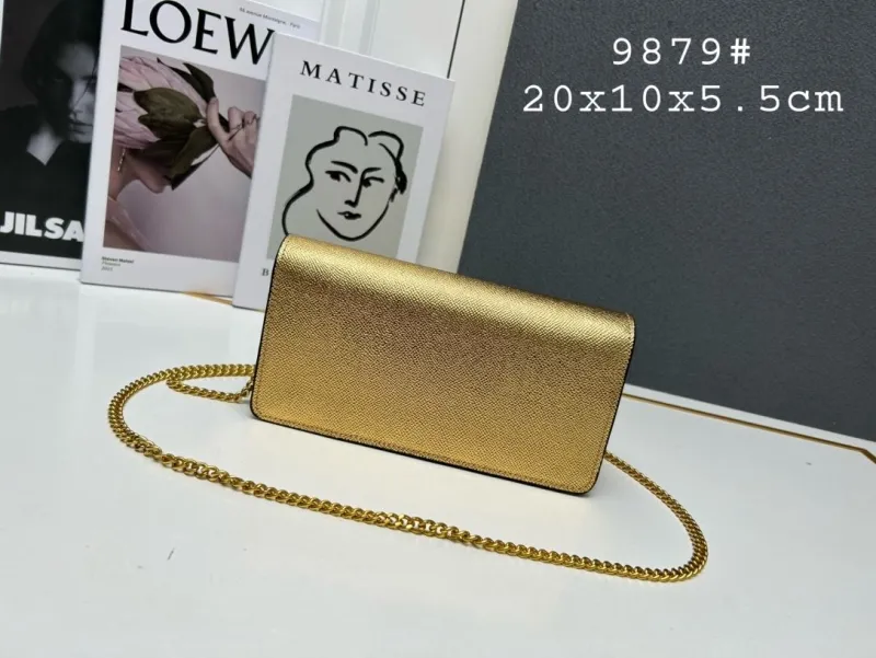 Alternative view of Valentino Gold Chain Crossbody Bag 9879