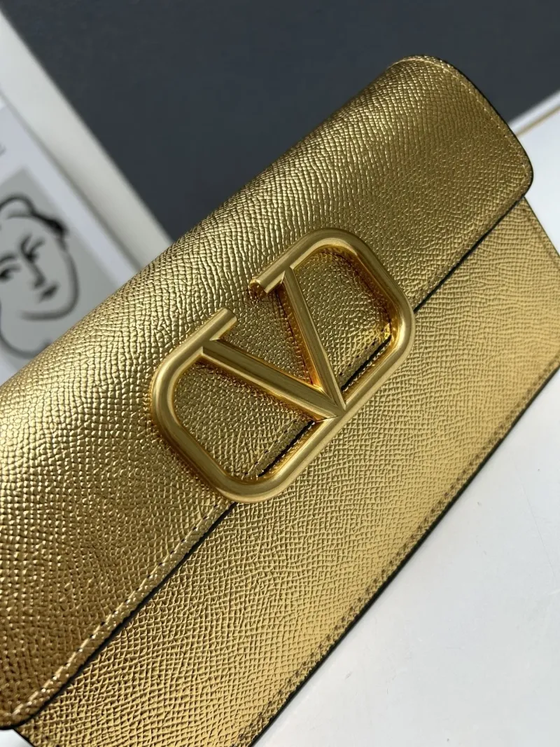 Valentino Gold Chain Crossbody Bag 9879 - Image 4