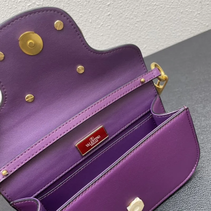 Valentino Purple Small Satchel Crossbody Bag 5008-2 - Image 8