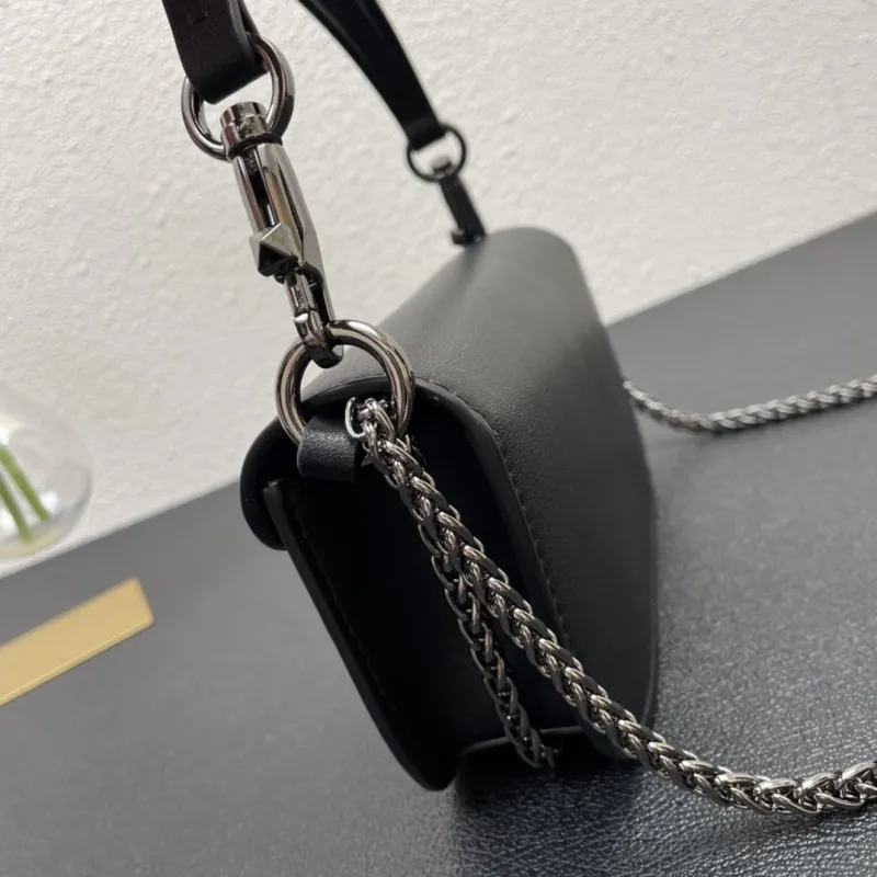 Valentino Small Black Crossbody Bag 5008-2 - Image 5