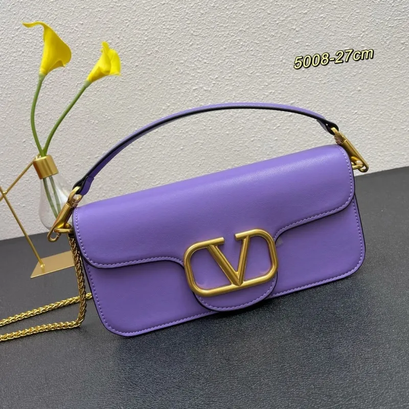 Valentino Purple Leather Satchel Bag 5008 27cm - Image 3
