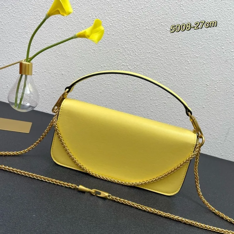 Alternative view of Valentino Yellow Satchel Bag 5008 Size 27cm