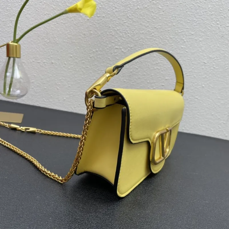 Valentino Yellow Satchel Bag 5008 Size 27cm - Image 5