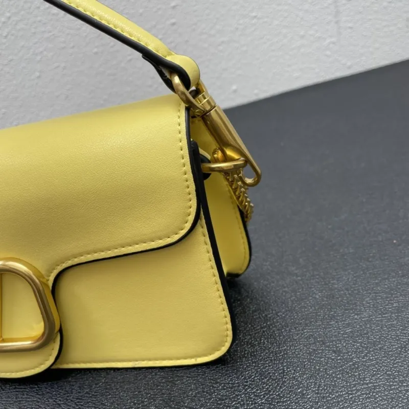 Valentino Yellow Satchel Bag 5008 Size 27cm - Image 6