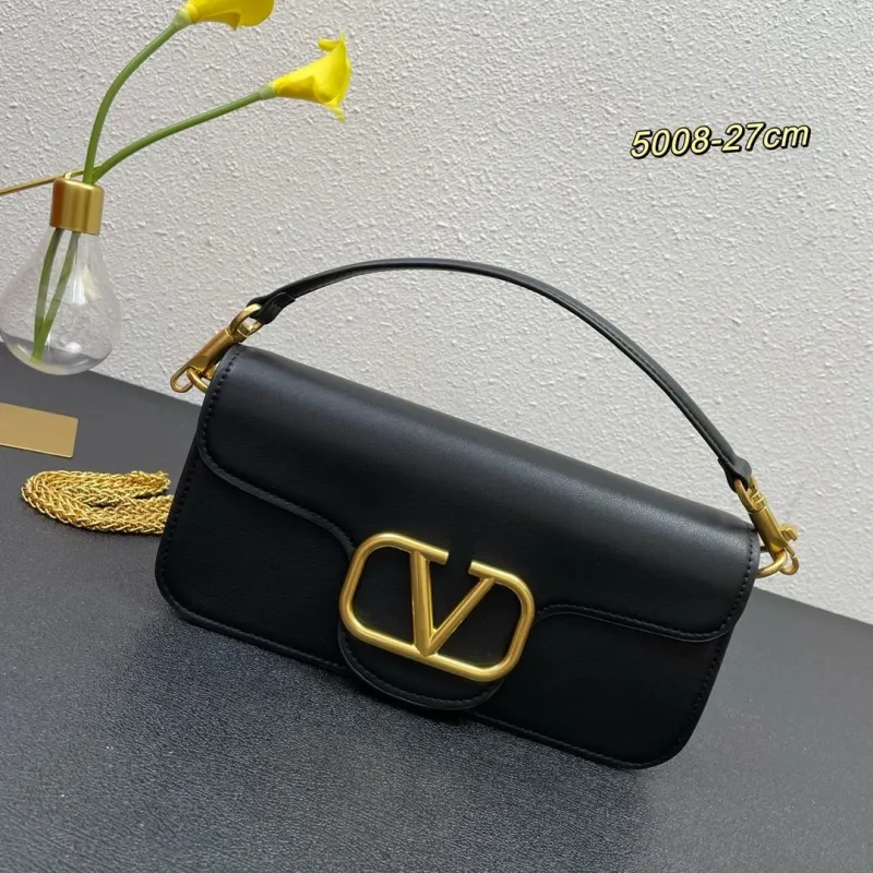 Valentino Black Leather Satchel Bag 5008 27cm - Image 3