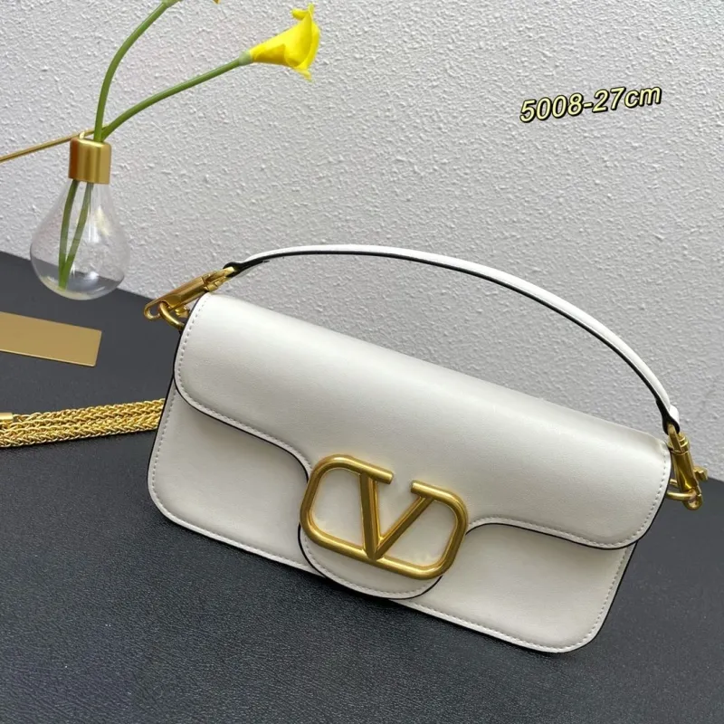 Valentino White Leather Satchel Bag 5008 27cm - Image 3