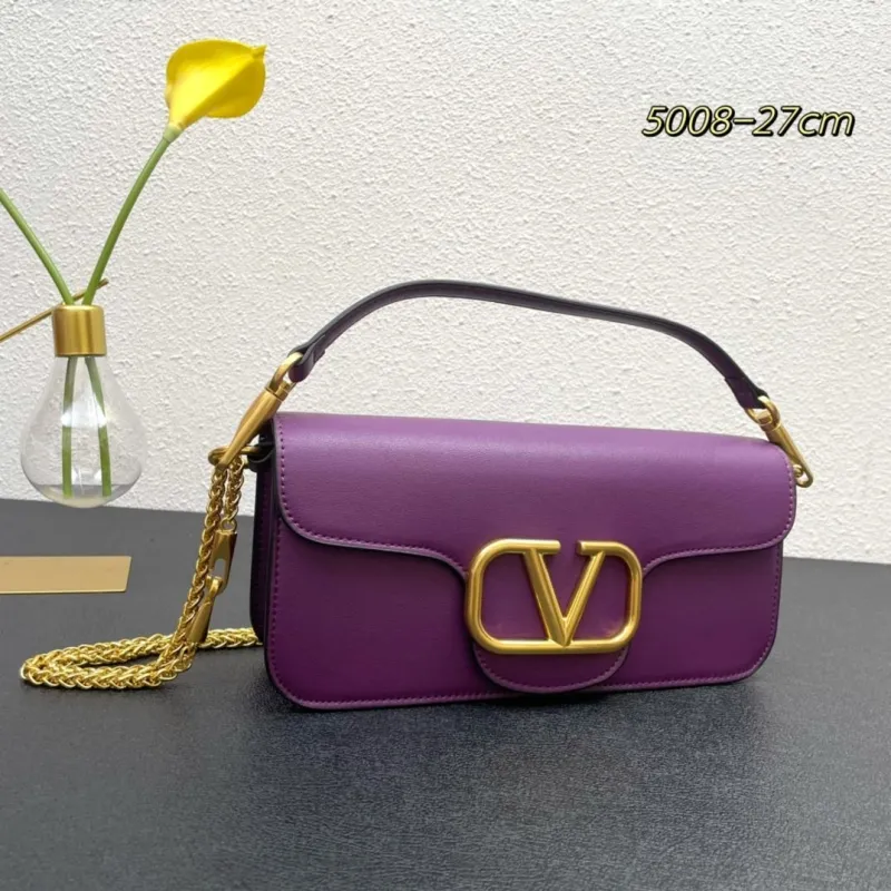 Valentino Purple Leather Satchel Bag 5008 27cm - Image 3
