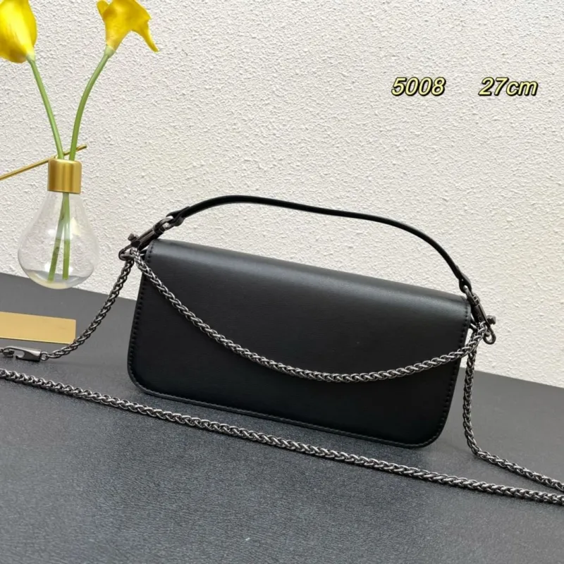 Alternative view of Valentino Black Leather Satchel Bag Model 5008 Size 27cm