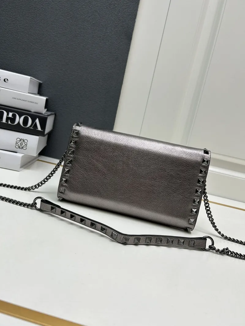 Valentino Metallic Studded Crossbody Bag 9895 - Image 4