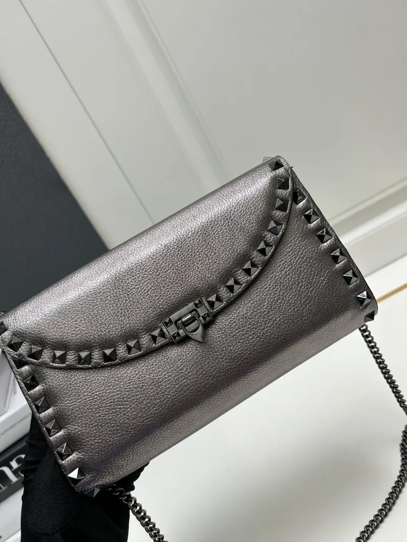 Valentino Metallic Studded Crossbody Bag 9895 - Image 6