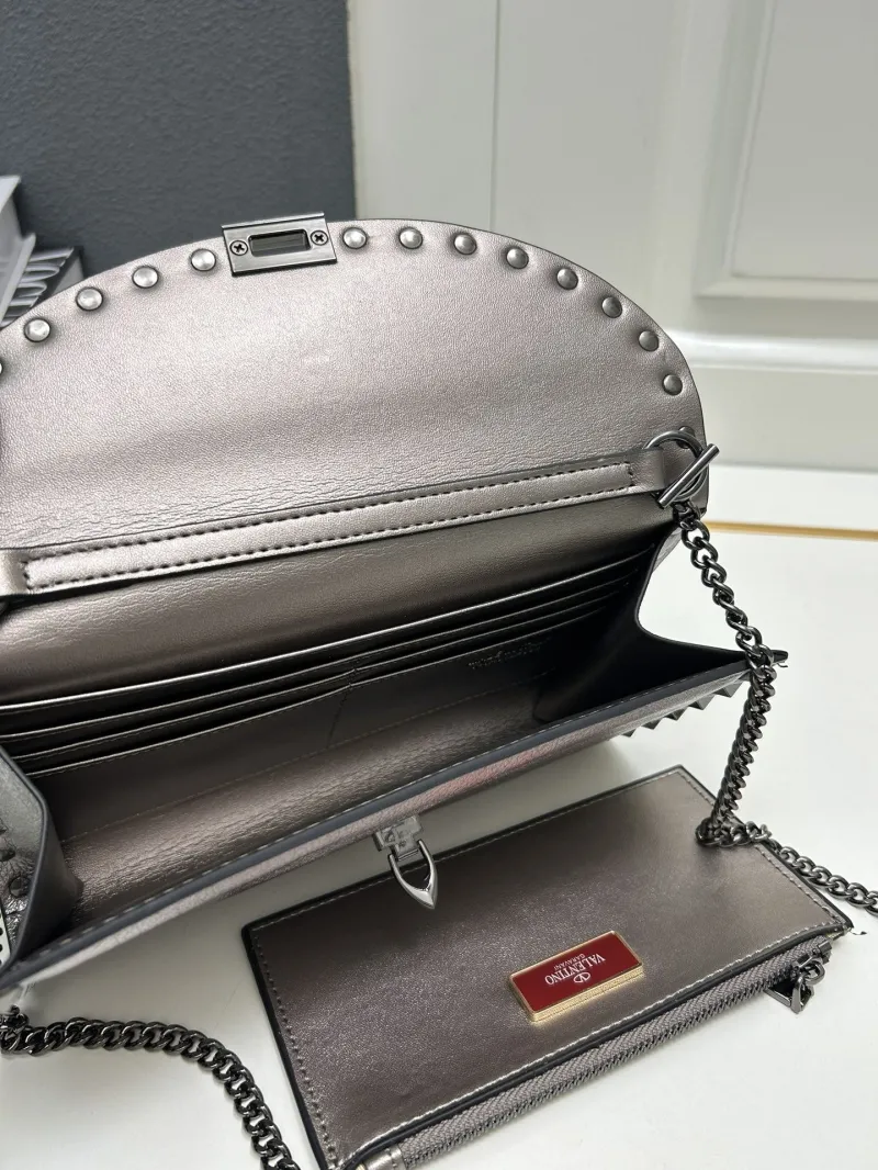 Valentino Metallic Studded Crossbody Bag 9895 - Image 10
