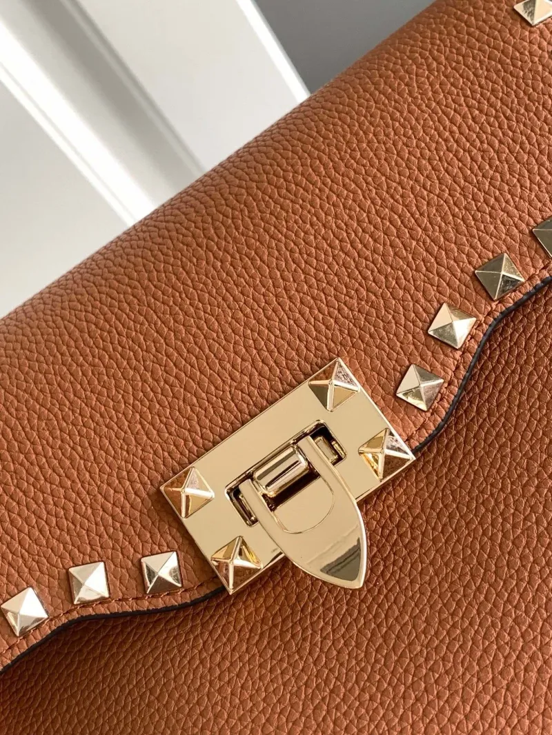 Valentino Brown Crossbody Satchel Bag 5027 - Image 4