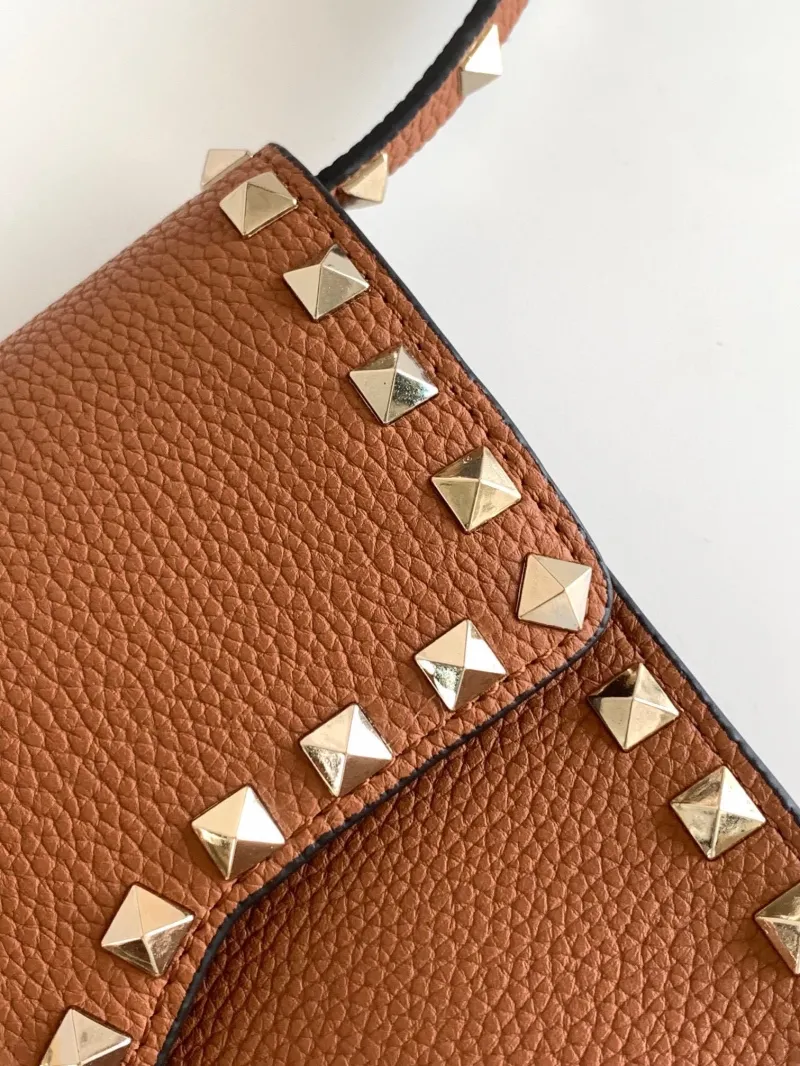 Valentino Brown Crossbody Satchel Bag 5027 - Image 5