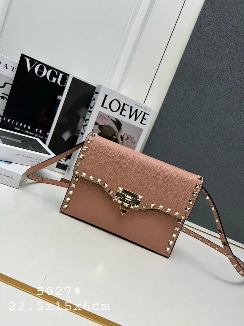Valentino Pink Leather Crossbody Satchel Bag 5027