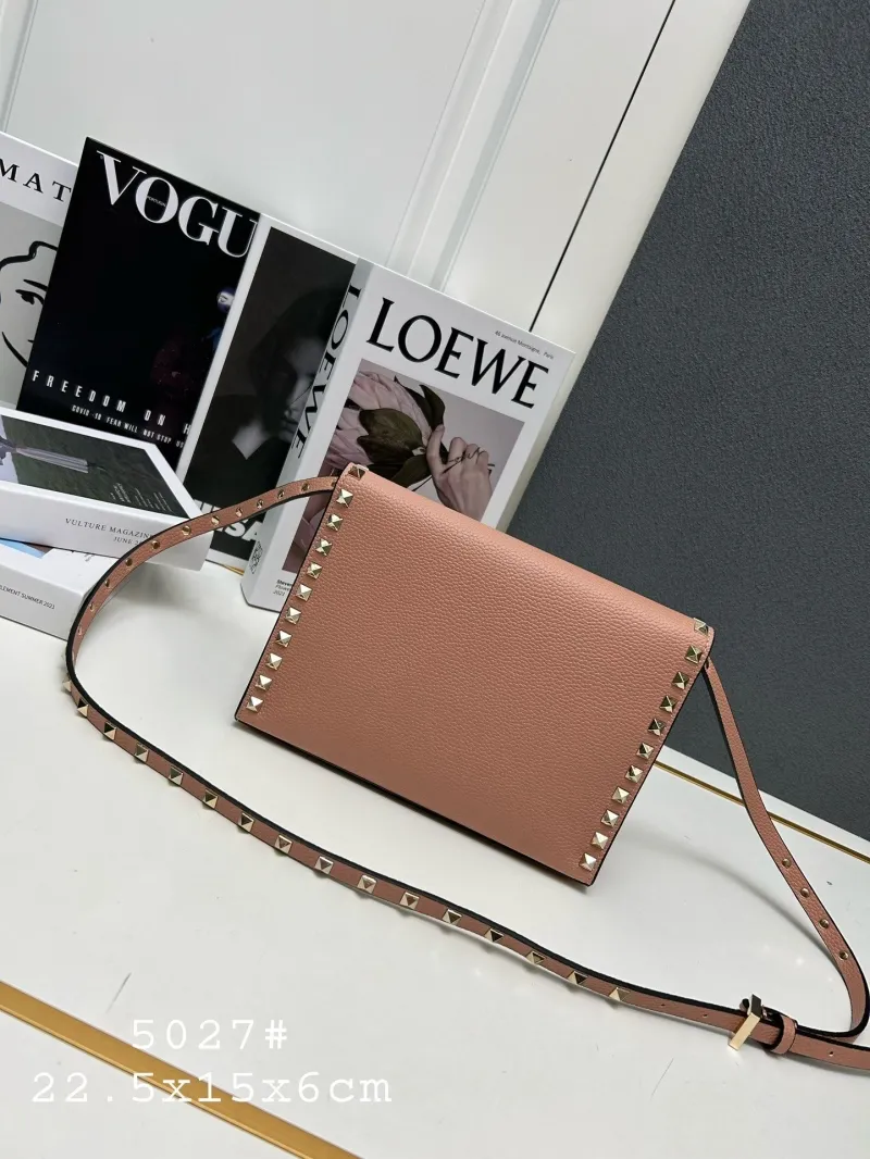 Alternative view of Valentino Pink Leather Crossbody Satchel Bag 5027
