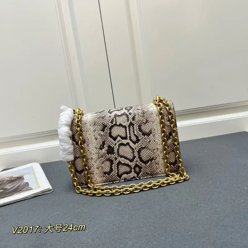 Alternative view of Valentino V2017 Large Snake Print Satchel Bag