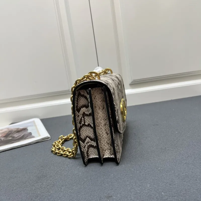Valentino V2017 Large Snake Print Satchel Bag - Image 4