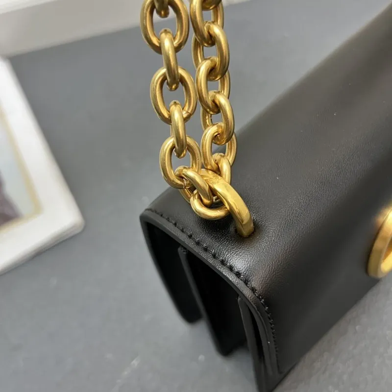 Valentino V2015 Small Black Chain Crossbody Bag - Image 5